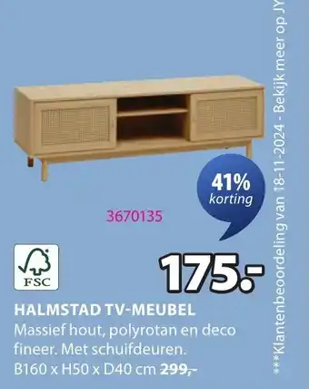 Jysk Halmstad TV Meubel aanbieding