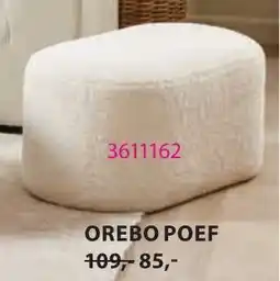 Jysk Orebo Poef aanbieding