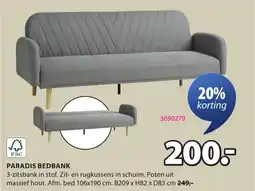 Jysk Paradis Bedbank aanbieding