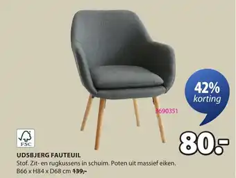 Jysk Udsbjerg Fauteuil aanbieding