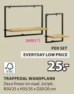 Jysk FSC Trappedal Wandplank aanbieding