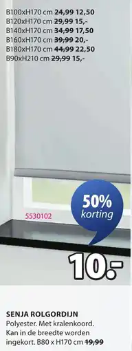 Jysk Senja Rolgordijn aanbieding