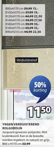 Jysk Yngen Verduisterend Rolgordijn aanbieding