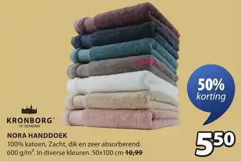 Jysk Kronborg Nora Handdoek aanbieding