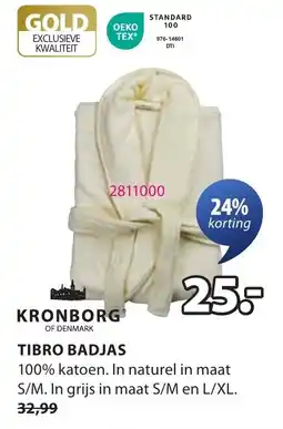 Jysk Kronborg Tibro Badjas aanbieding