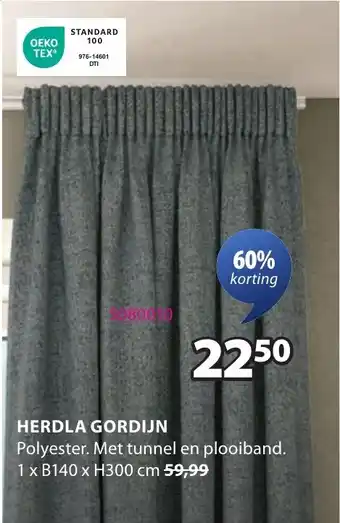 Jysk Herdla Gordijn aanbieding