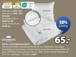 Jysk Bruri 4 seizoenendekbed aanbieding