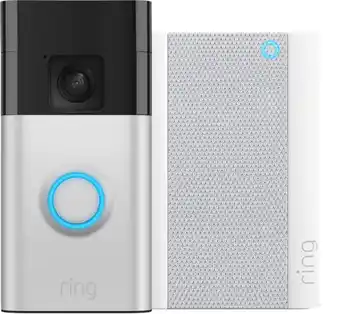 Coolblue Ring Battery Video Doorbell Nikkel + Chime Pro aanbieding