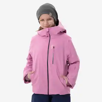 Decathlon Warme en waterdichte ski-jas voor kinderen 550 roze aanbieding