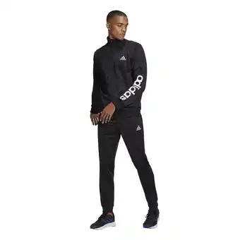 Decathlon Trainingspak adidas Essentials Linear, Zwart, Mannen aanbieding