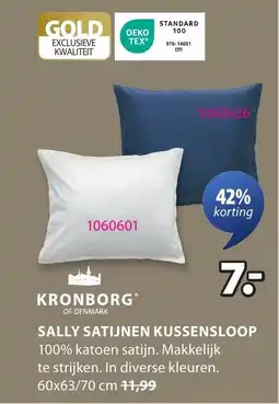 Jysk Kronborg of Denmark Sally Satijnen Kussensloop aanbieding