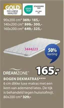 Jysk Dreamzone Bogen Dekmatras aanbieding