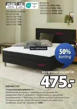 Jysk Dreamz Tyssa PC60 Boxspring aanbieding