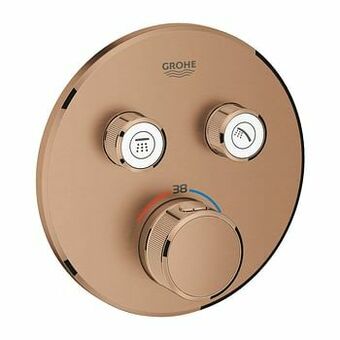 X2O Grohe Grohtherm SmartControl inbouw douchekraan thermostaat 2 uitgangen Brushed Warm Sunset aanbieding
