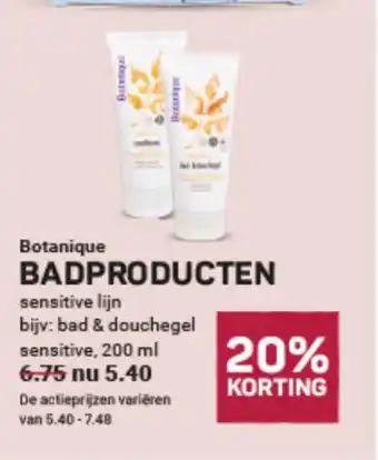 Ekoplaza Botaniqu badproducten aanbieding