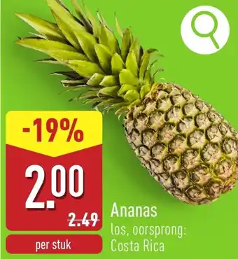 ALDI Ananas aanbieding