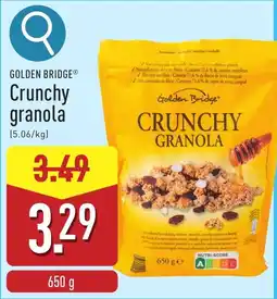 ALDI Golden Bridge Crunchy Granola aanbieding