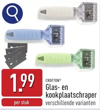 ALDI Glas en kookplaatschraper aanbieding