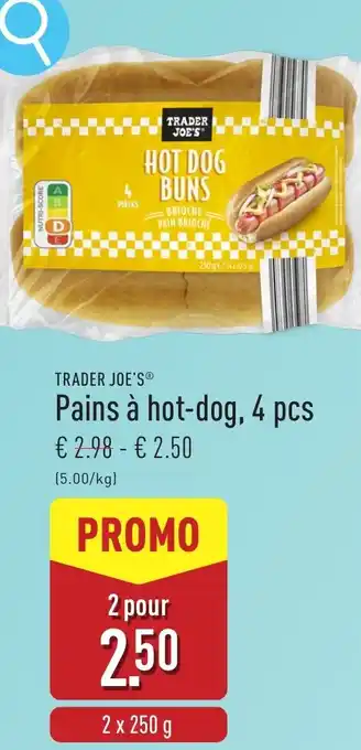 ALDI Trader joe's pains à hot-dog aanbieding