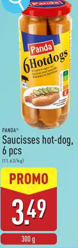 ALDI Panda saucisses hot-dog, aanbieding