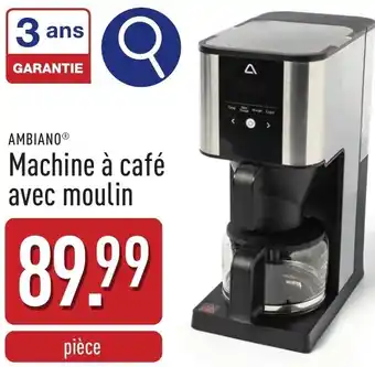 ALDI Ambiano machine à café avec moulin aanbieding