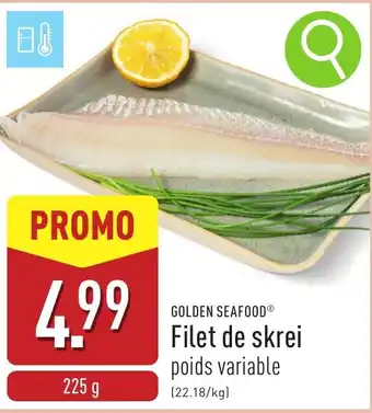 ALDI Golden seafood filet de skrei aanbieding