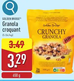 ALDI Golden bridge granola croquant aanbieding