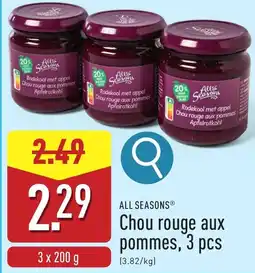 ALDI All seasons chou rouge aux pommes aanbieding