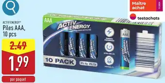 ALDI Activ energy piles aaa aanbieding