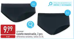 ALDI Up2fashion culotte menstruelle aanbieding