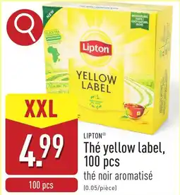 ALDI Lipton Thé yellow label aanbieding