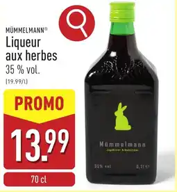 ALDI Mümmelmann Liqueur aux herbes 35 % vol. aanbieding