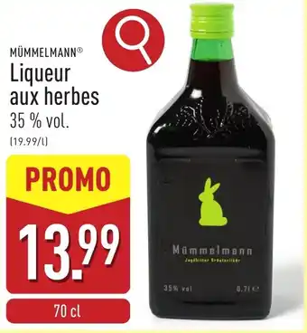 ALDI Mümmelmann Liqueur aux herbes 35 % vol. aanbieding