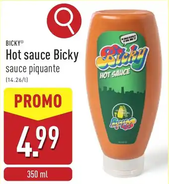 ALDI Bicky Hot sauce Bicky aanbieding