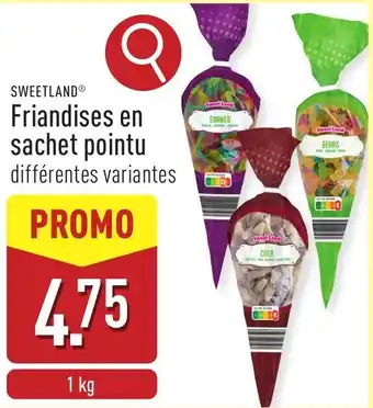 ALDI Sweet Land Friandises en sachet pointu aanbieding