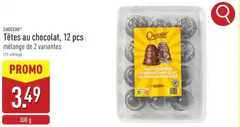 ALDI Choceur Têtes au chocolat aanbieding