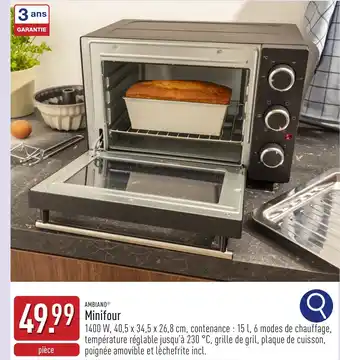 ALDI Ambiano Minifour aanbieding