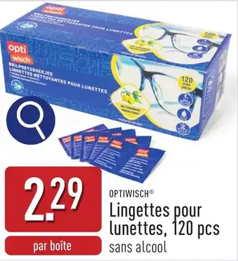 ALDI Optiwisch Lingettes pour lunettes aanbieding