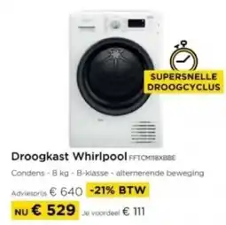 Molecule Droogkast Whirlpool FFTCMnEXBBE aanbieding