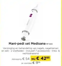 Molecule Mani-pedi set Medisana MP 840 aanbieding