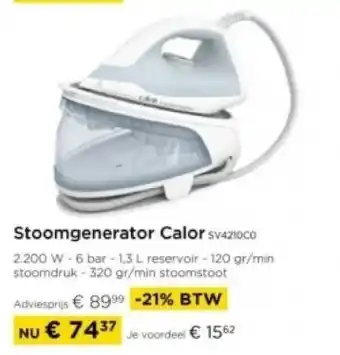 Molecule Stoomgenerator Calor sv4210co aanbieding