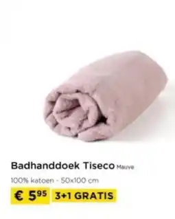 Molecule Badhanddoek Tiseco Mauve aanbieding