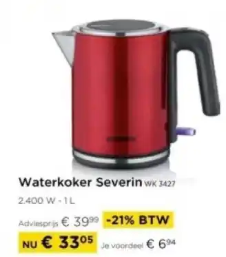 Molecule Waterkoker Severin wK 3427 aanbieding