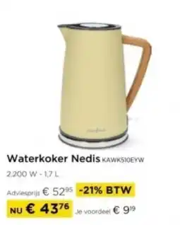 Molecule Waterkoker Nedis KAWKS10EYW aanbieding