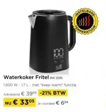 Molecule Waterkoker Fritel wK 2595 aanbieding