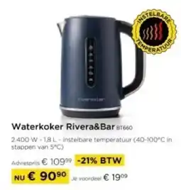 Molecule Waterkoker Rivera&Bar B1660 aanbieding