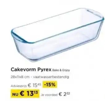 Molecule Cakevorm Pyrex aanbieding