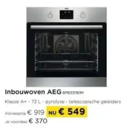 Molecule Inbouwoven AEG BPB331G1M aanbieding