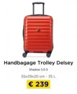 Molecule Handbagage Trolley Delsey aanbieding