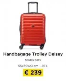 Molecule Handbagage Trolley Delsey aanbieding